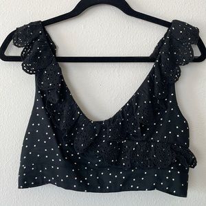 Polka dot crop top